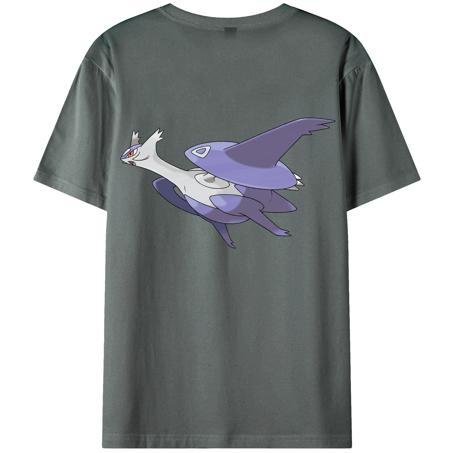 （画像用） ポケットモンスター Pokémon 綿100％ メンズ半袖Tシャツ（バックプリント） 通気性